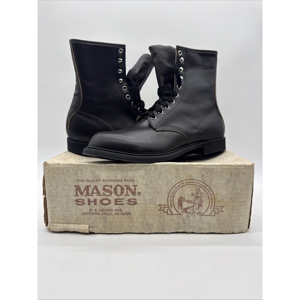 Vtg NOS Mason Shoes Boots 9 1/2 D 985 Would Use For Display